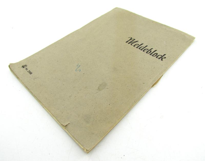 German mapcase notebook ( Melde-Block )