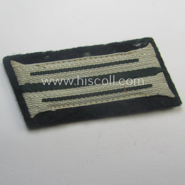 Pair of WH (Heeres) 'standard-issue'-pattern WH (Heeres) collar-tabs (or: 'Einheitskragenspiegel') being of the 'generic-pattern'
