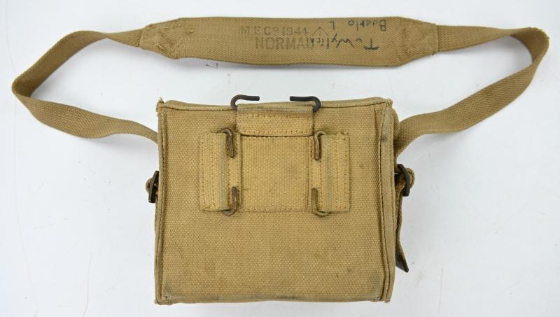 British WW2 Binocular with Carrying Pouch