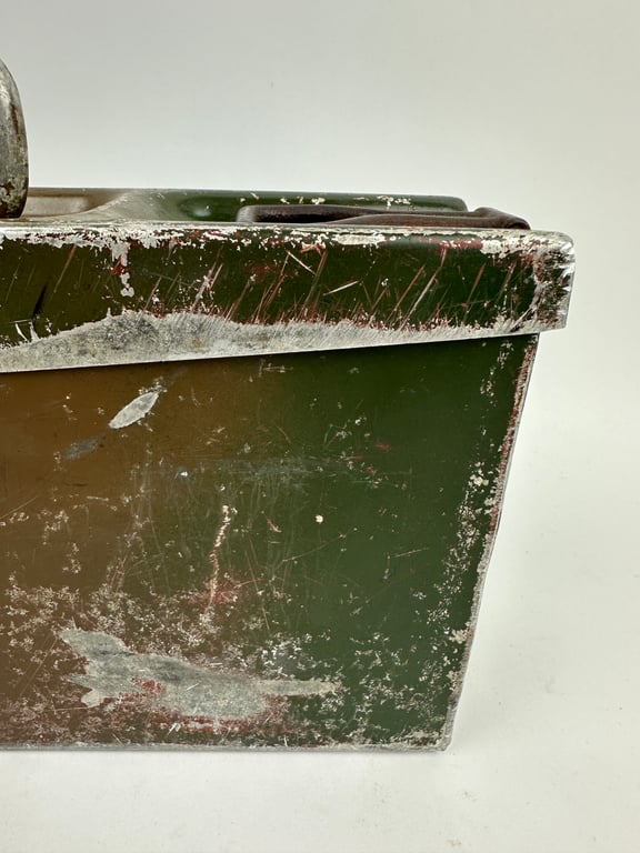 WW2 German aluminum  MG34/42 3 Tone camouflaged "Patronenkasten"