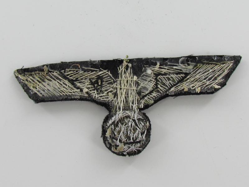 Army (Heer) Black Panzer Officer Bullion Breast Eagle...Rare