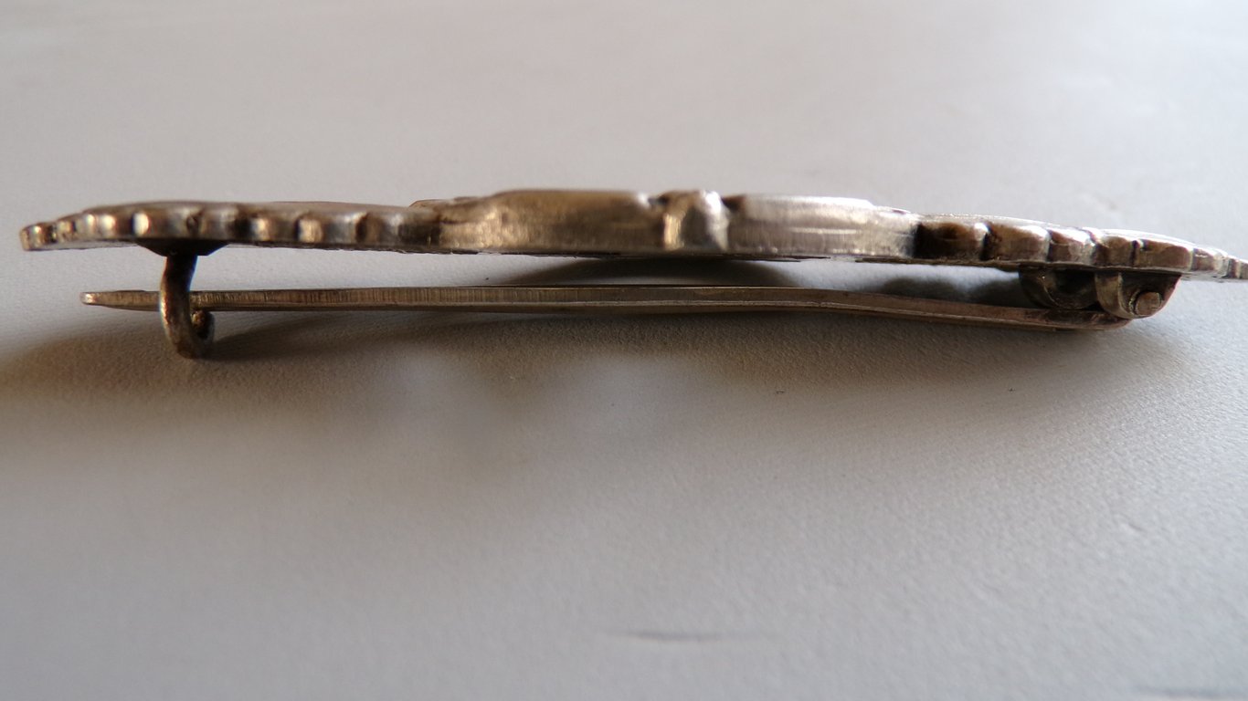 U-Boat Front Clasp in Silver Schwerin Berlin