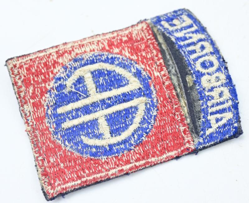 US WW2 82nd Airborne Division Black Center SSI