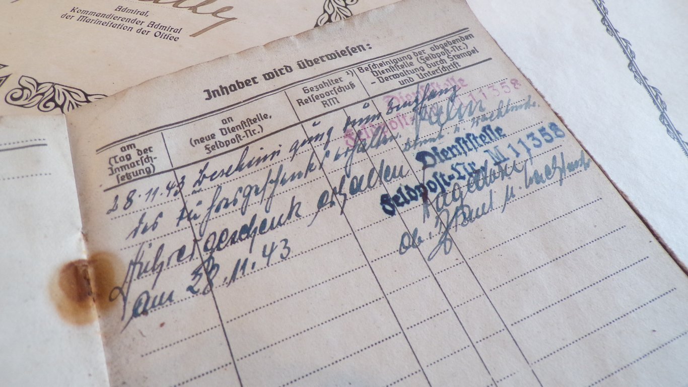 Kriegsmarine grouping of a KM Oberfeldwebel