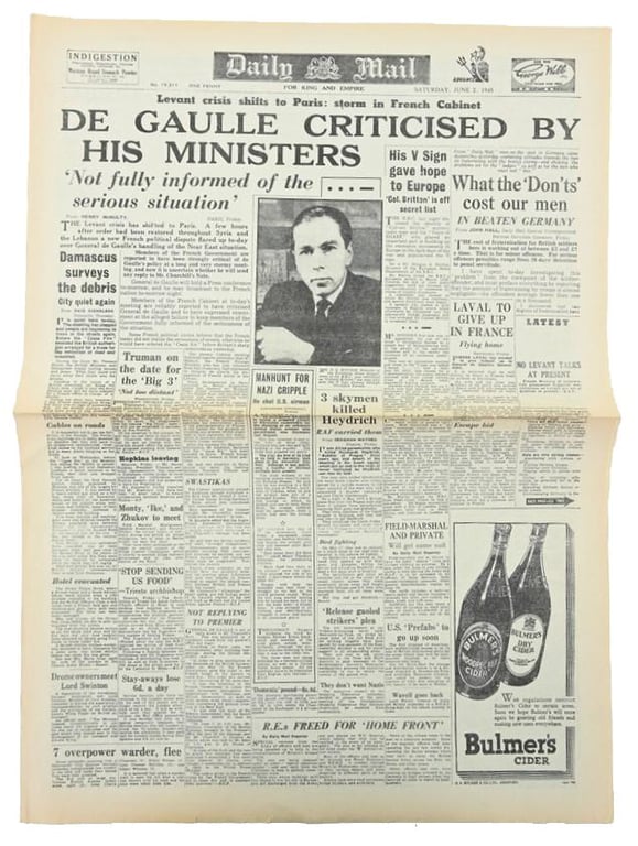 British WW2 Newspaper 'Daily Mail'
