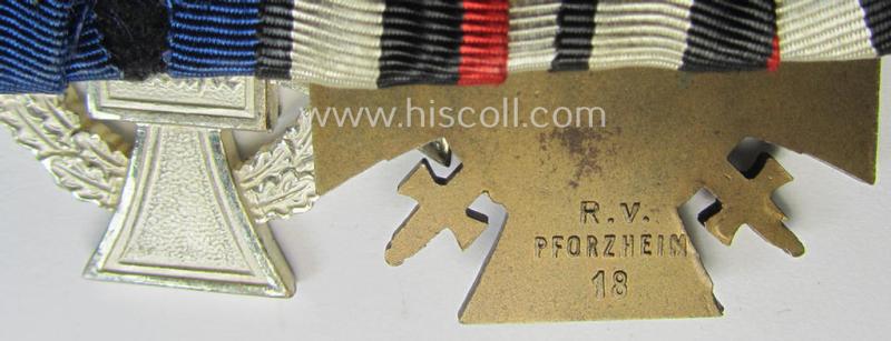 'Orden- o. Doppelspange' depicting a: 'Kriegsteilnehmerkreuz mit Schwn.') and a: 'Treuedienst Ehrenzeichen der 2. Kl.'