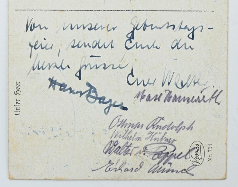 German WH Postcard 'Unsere Heer'