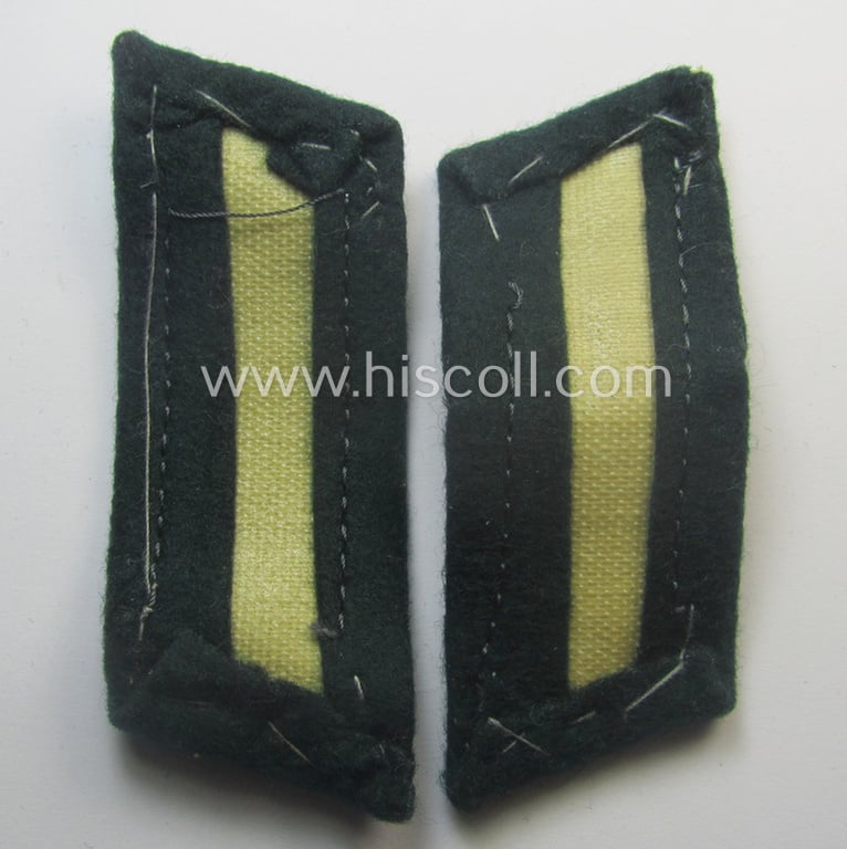 Pair of WH (Heeres) 'standard-issue'-pattern WH (Heeres) collar-tabs (or: 'Einheitskragenspiegel') being of the 'generic-pattern'