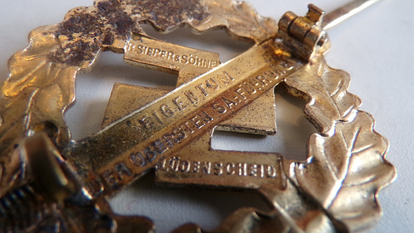 Early SA Sports Badge in Gold (Oberste SA-Führung)