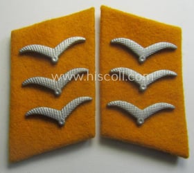 Fully matching pair of WH (Luftwaffe) golden-yellow-coloured, EM-...