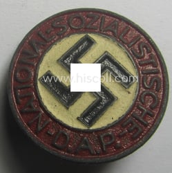 'Painted- (ie. sprayed'-) pattern 'N.S.D.A.P. - Parteiabzeichen' showing...