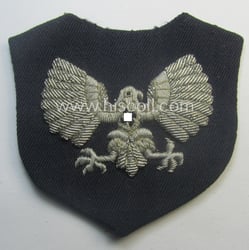 Superb - and rarely encountered! - neatly hand-embroidered,...