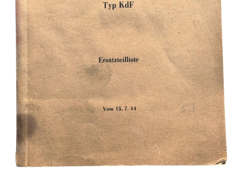 KDF Booklet/Manual -1944-