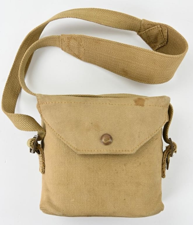 British WW2 Binocular with Carrying Pouch