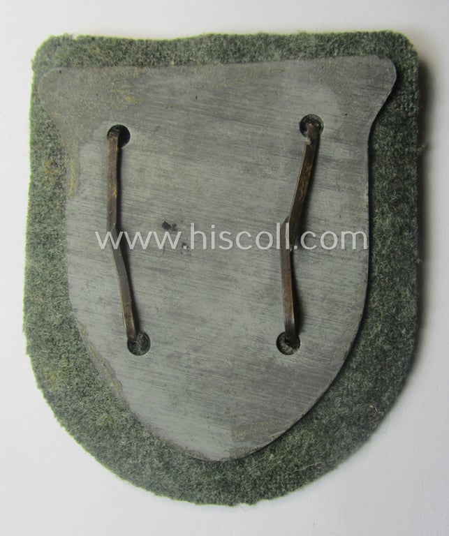 Simply never used ie. 'mint', WH (Heeres ie. Waffen-SS) 'Krim'-campaign-shield (as was I deem produced by maker: 'Wilh. Deumer') and that comes in a wonderful and/or fully untouched, condition