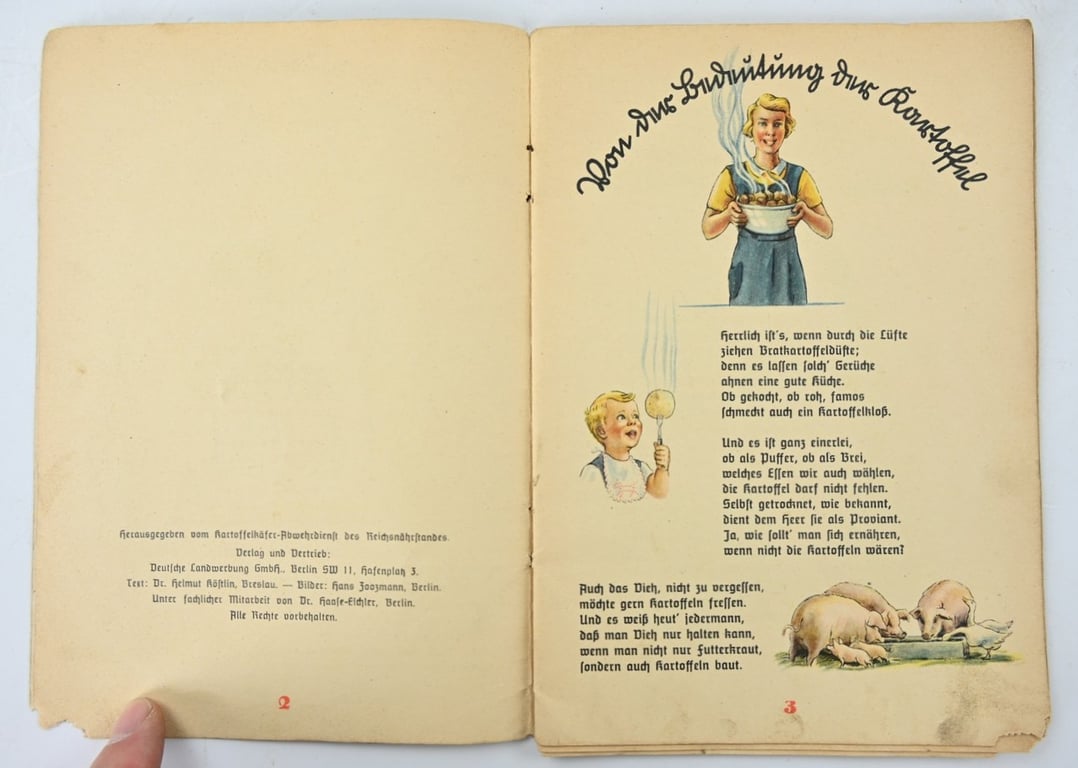German Third Reich Period Booklet 'Colorado beetle' Fibel