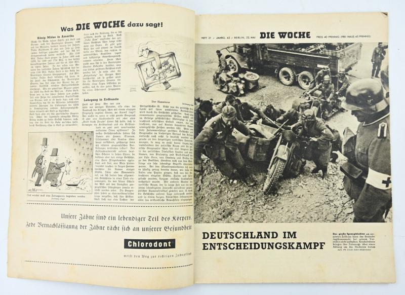 German Third Reich Magazine 'Die Woche' 1940