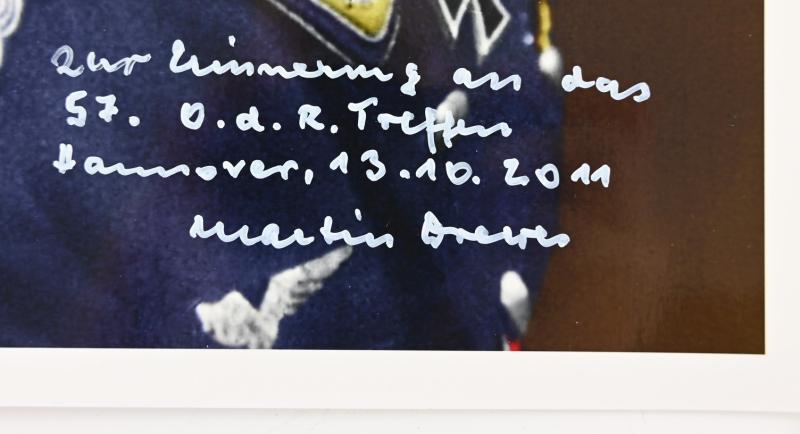 Signature of Luftwaffe KC Recipient 'Martin Drewes'