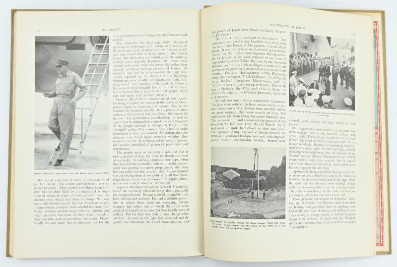 US WW2 History of the 11th Airborne Division Book 'The Angels'