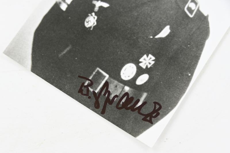 Signature of Wehrmacht Heer KC Recipient 'Bobo Spranz'