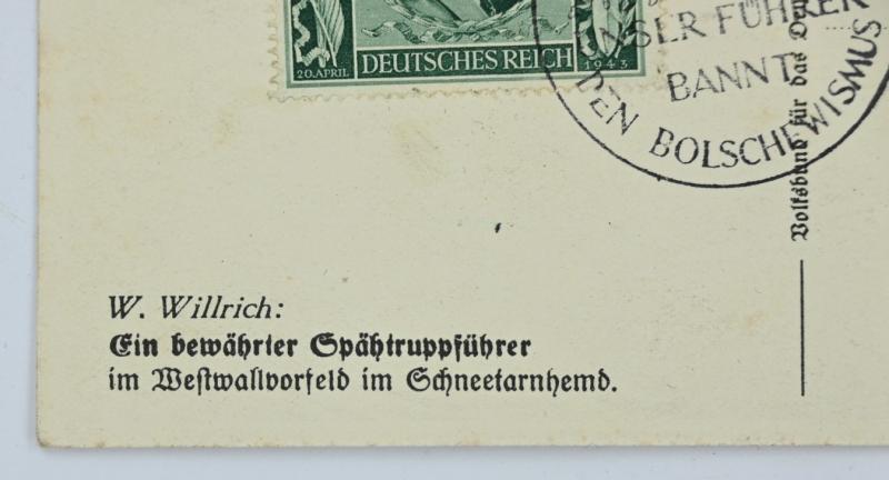 German WH Postcard 'Spahtruppfuhrer'