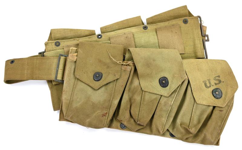 US WW2 M-1937 BAR Rifle Magazine Belt.