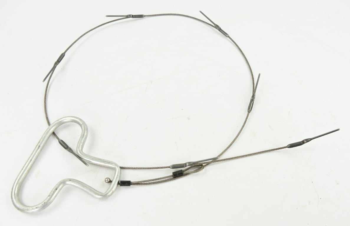 USAAF WW2 Seat Pack Parachute Harnass Pull Handle