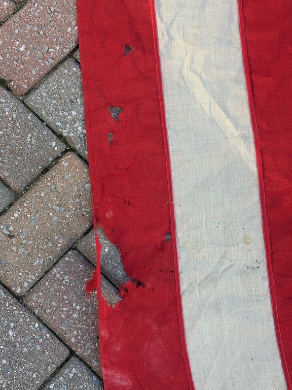 SCARCE WWII 48 STAR AMERICAN WARTIME FLAG OPERATION OVERLORD. ADDITIONAL PHOTOS