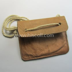 Natural-coloured- and/or genuine leather-based etui (ie. 'Tragetasche') as...