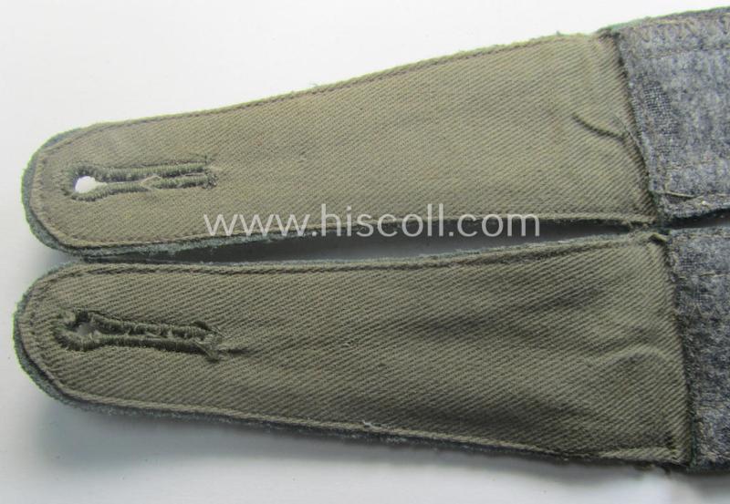 Pair of early- (ie. pre-) war-period, WH (Heeres) 'M36'- (ie. 'M40'-) pattern 'cyphered' (pointed-styled!) NCO-type shoulderstraps as intended for an: 'Uffz. u. Mitglied des Art.-Beo.-Abts. 7'