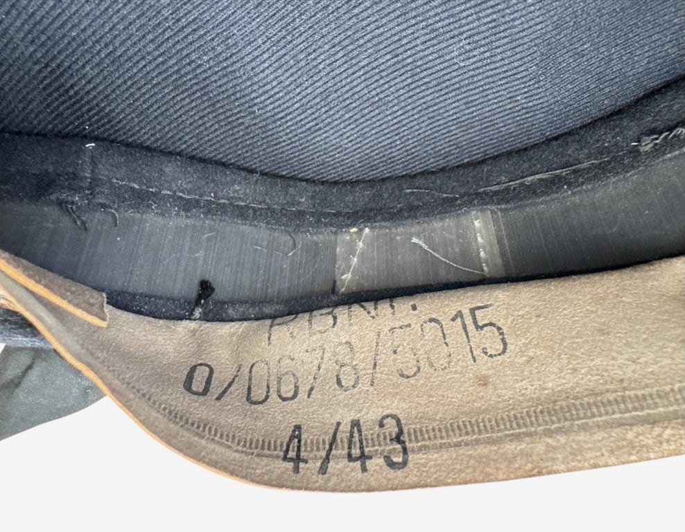 Kriegsmarine Tellermütze (Donald Duck Cap) RB Numbered and dated 1943