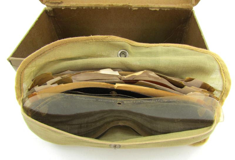US WWII Polaroid Flying Goggles Type B-8