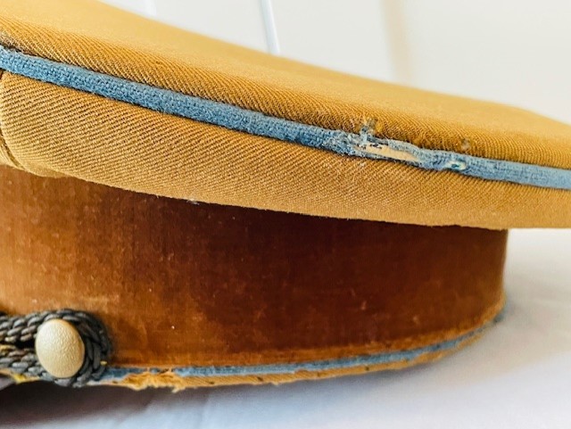 SCARCE EARLY EXAMPLE OF A GERMAN WWII POLITICAL LEADERS PEAK CAP EARLY STYLE FOR ORTSGRUPPE LEVEL  ADDITIONAL PHOTOS