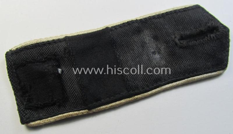 Single - and scarcely found! - white-piped, so-called: 'Reiter-HJ' (ie. 'HJ-Streifendienst') shoulderstrap as was intended for usage by a: 'Kameradschaftsführer' who was attached to the: 'Bann 760' = 'Bann Hünfeld')