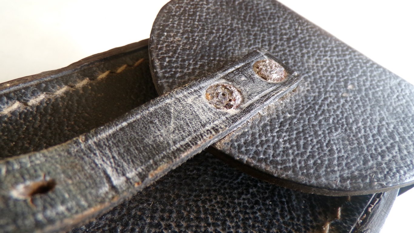 O.B. 33 Field Telephone Handset Pouch - WaA Ink Stamped
