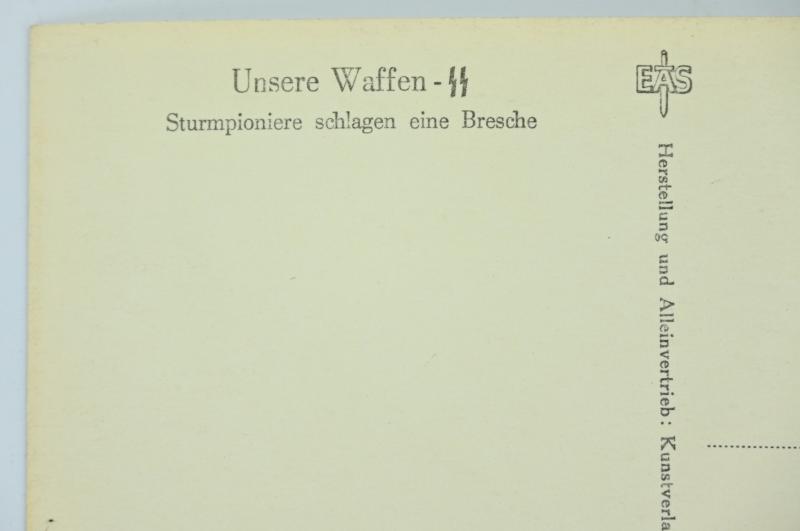German Waffen-SS Kriegsberichter Postcard 'Unsere Waffen-SS'