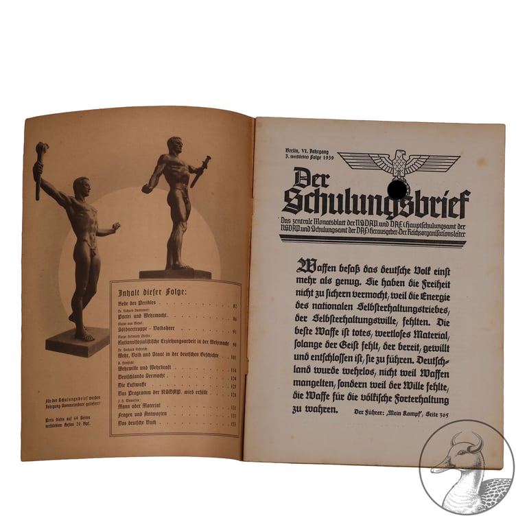 Der Schulungsbrief "Wehr - Wille und Kraft" 3. Folge 1939