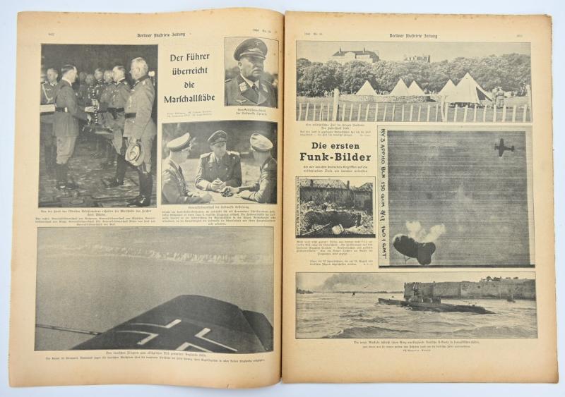 German Berliner Illustrierte Zeitung Newspaper August 1940