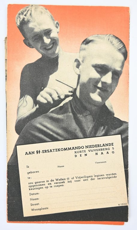 German Dutch Waffen-SS Recruitment Flyer