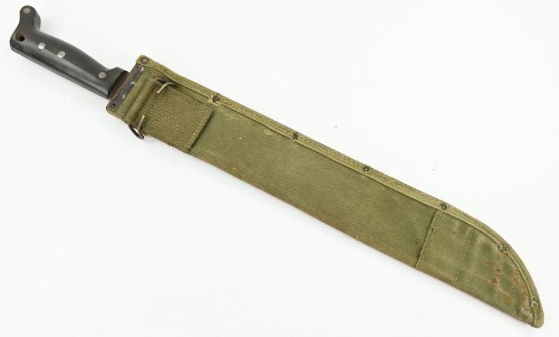US WW2 Manchete with Canvas Scabbard