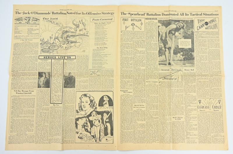 US WW2 505th Parachute Infantry Regiment Newspaper 'Static Line' Paris Edition