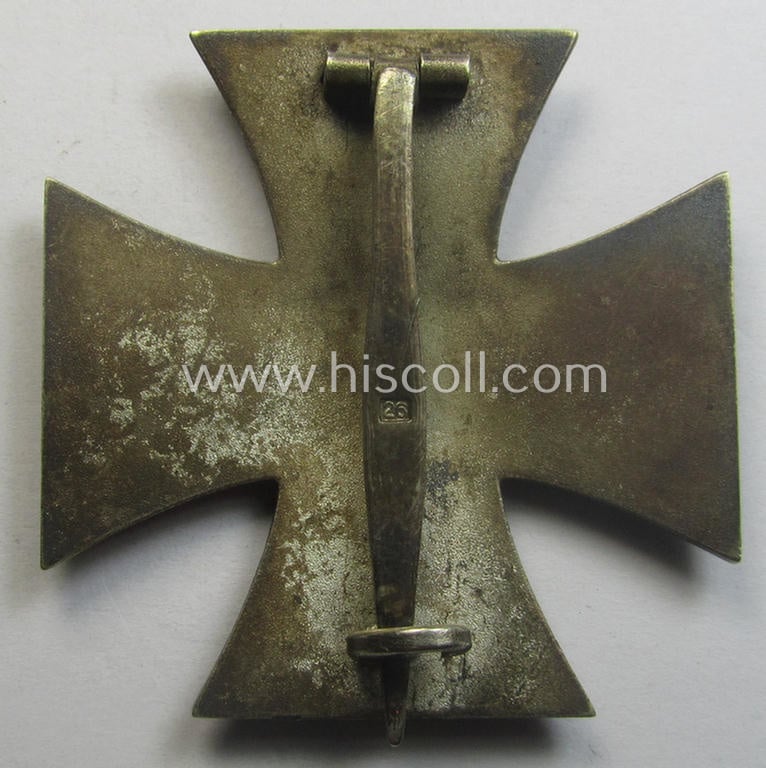 'Eisernes Kreuz 1. Klasse' (ie. Iron Cross 1st Class) being a maker- (ie. '26'-) marked example as was produced by the company: 'B.H. Mayer's Kunstprägeanstalt'
