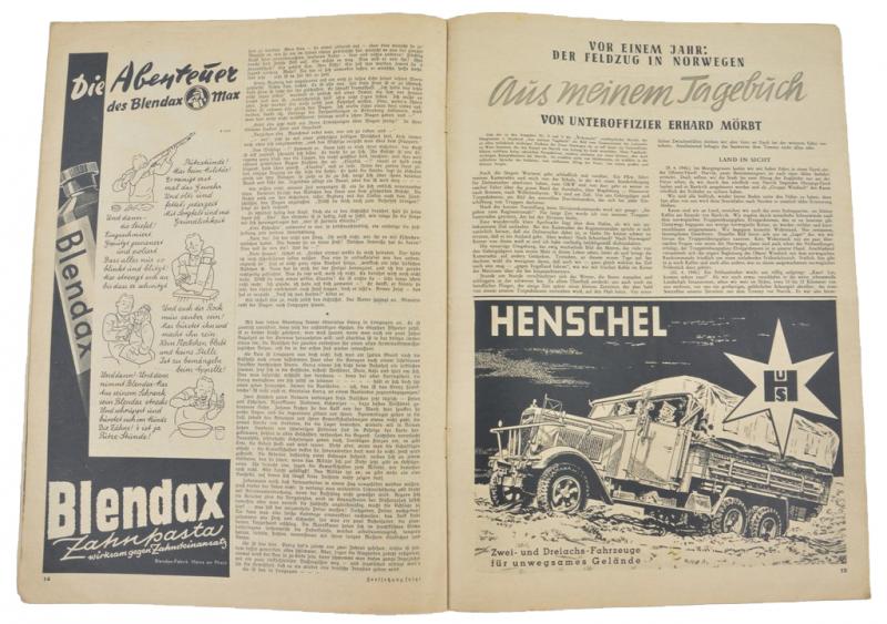 German 'Die Wehrmacht' Magazine 26 March 1941