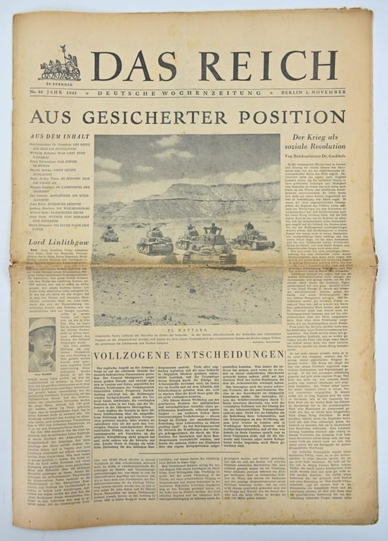 German Newspaper “Das Reich” November 1942