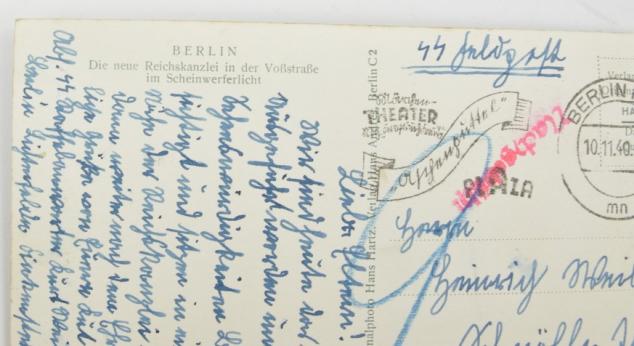 Waffen-SS Postcard Reichskanzlei