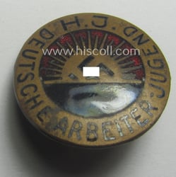 Multi-coloured enamelled, 'Mitgliedsabzeichen' as intended to signify membership...