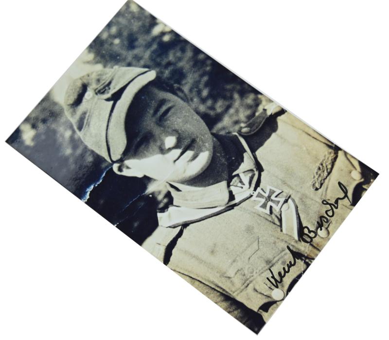 Signature of Wehrmacht Heer KC Recipient 'Kurt Bischof'