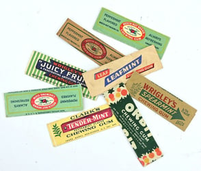 US WW2 Chewing Gum Papers