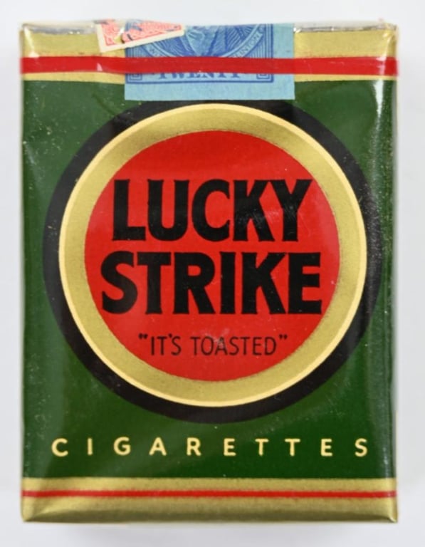 US WW2 Package of Lucky Strike Cigarets