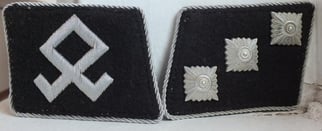 HiWaffen-SS Officers Prinz Eugen collar tabs